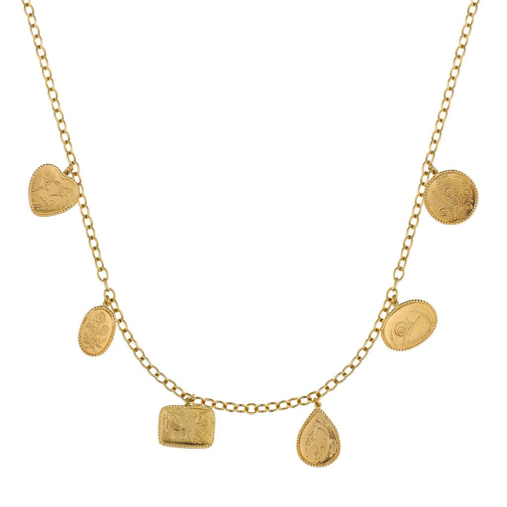 A.M. Sensory Devotion Large Charm Necklace Gold