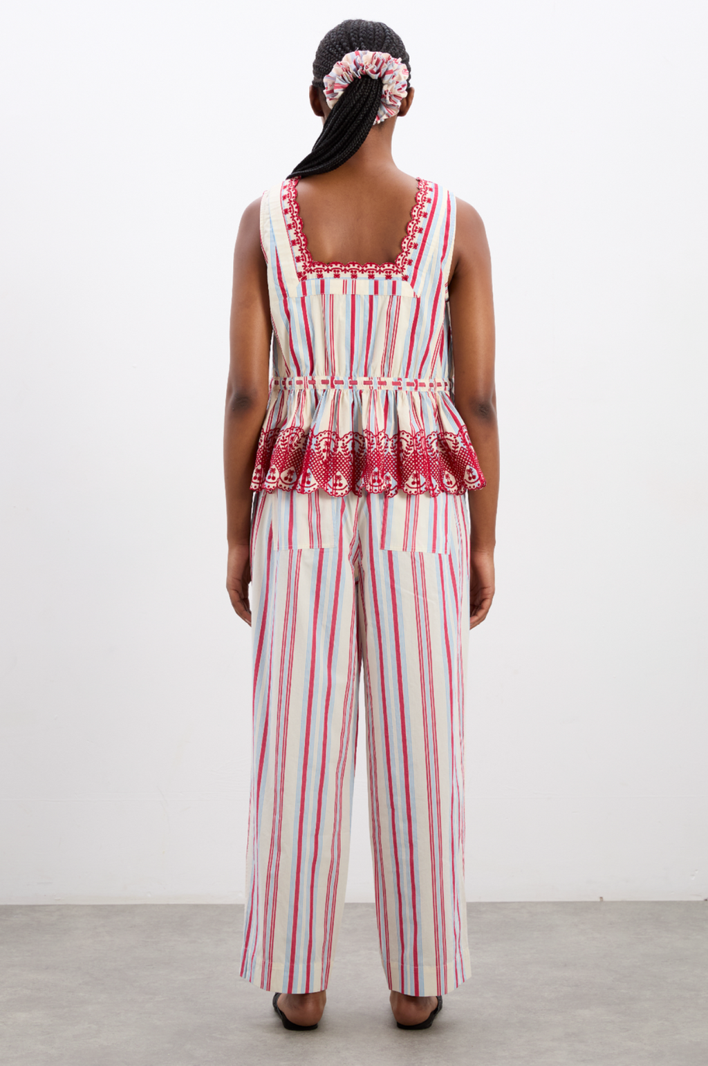 Amaya Blouse Butter Cherry Stripe Multi