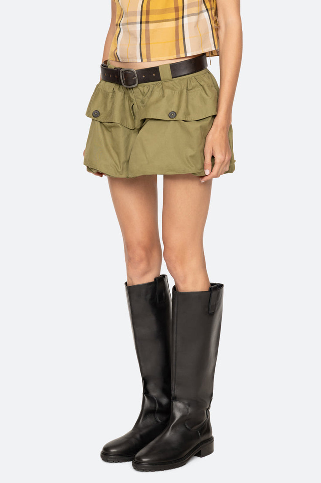 Andrea Workwear Bubble Shorts Army