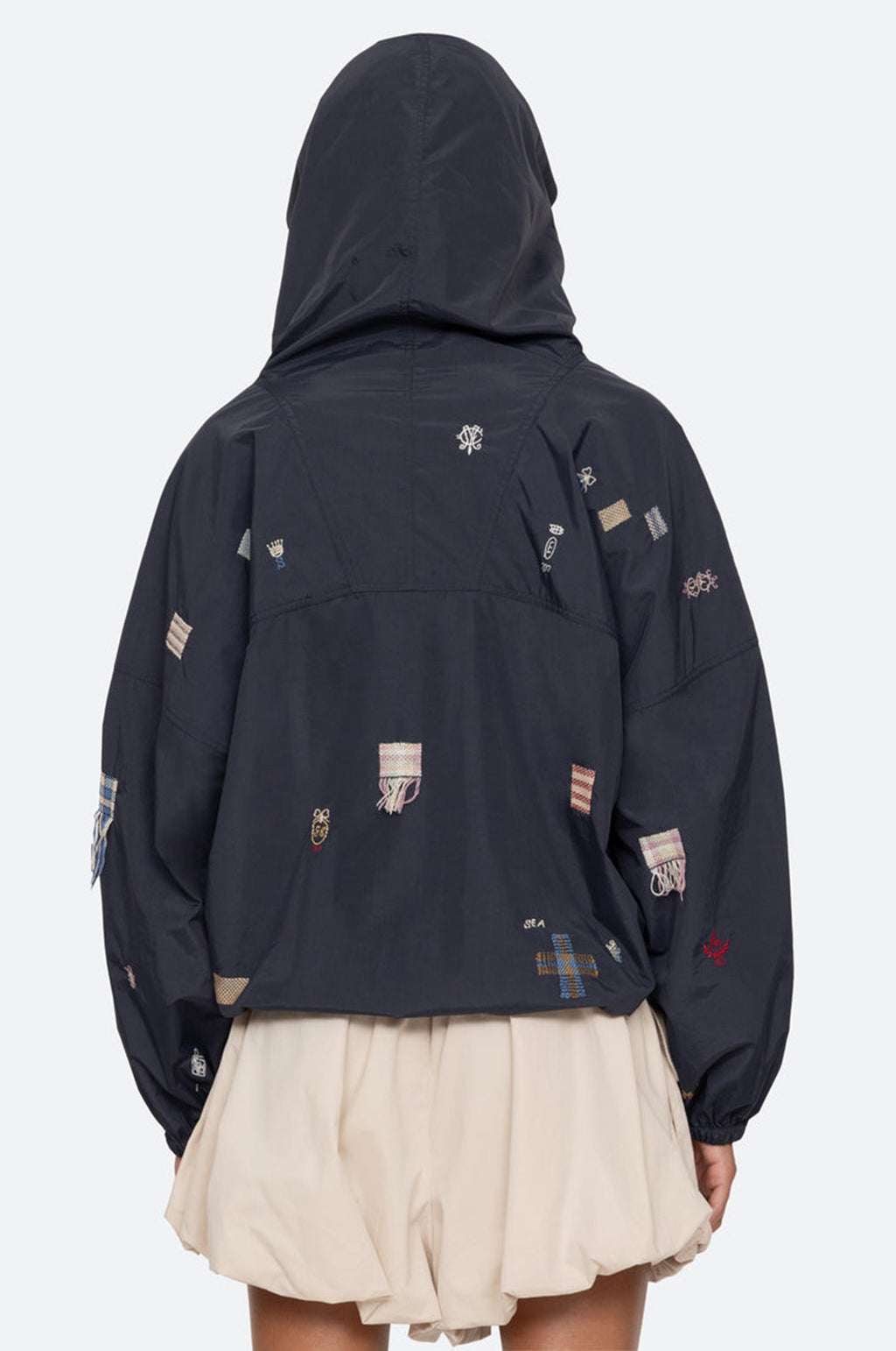 Claira Emb Anorak Navy