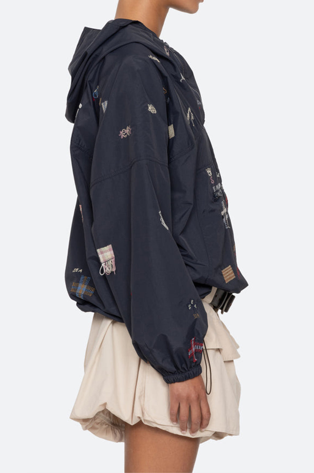 Claira Emb Anorak Navy