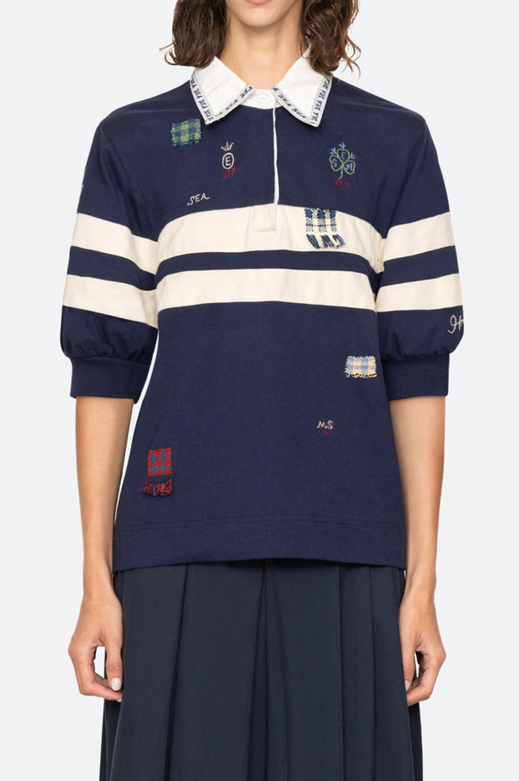 Claira Emb Rugby Shirt Multi