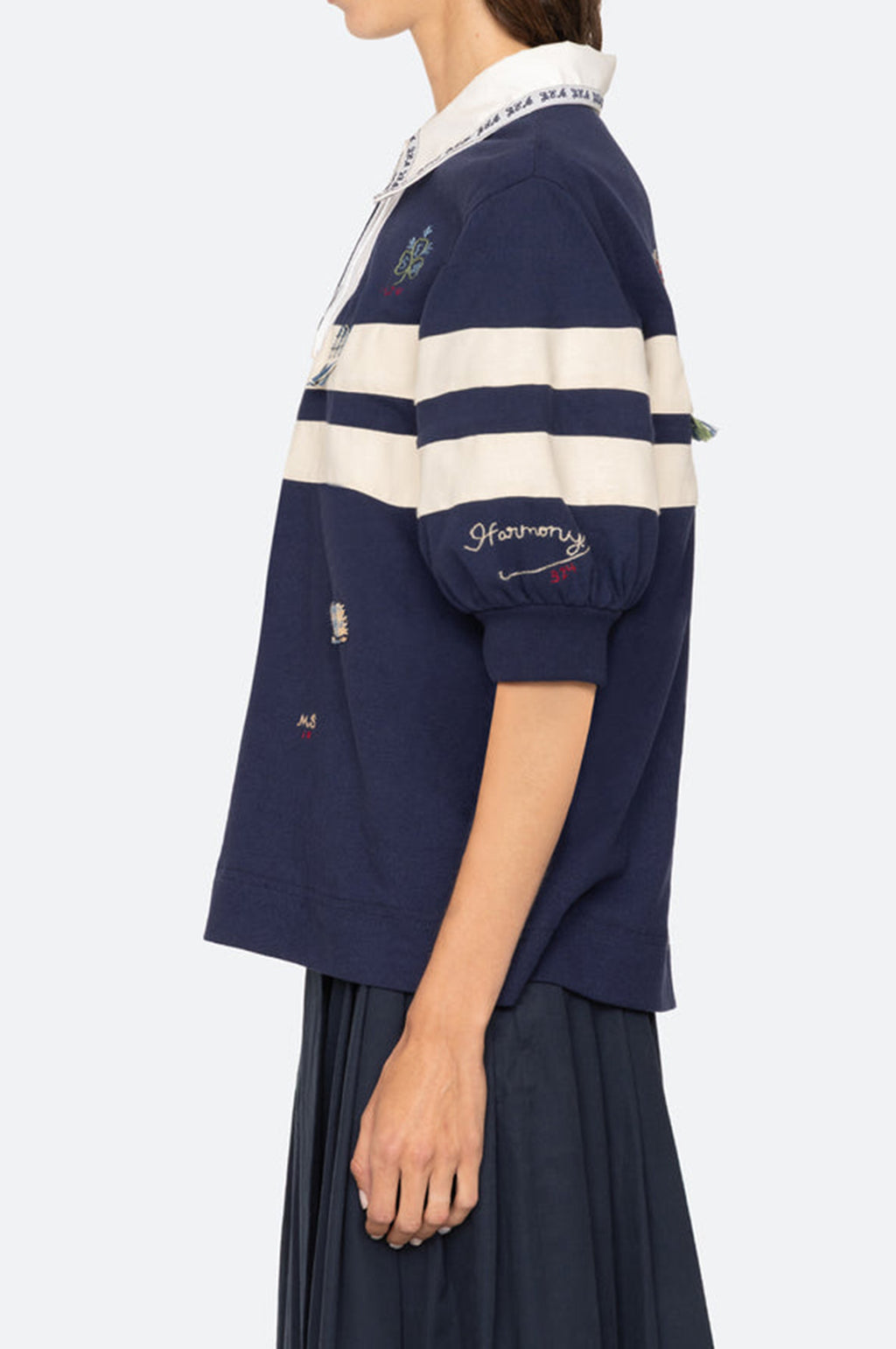 Claira Emb Rugby Shirt Multi