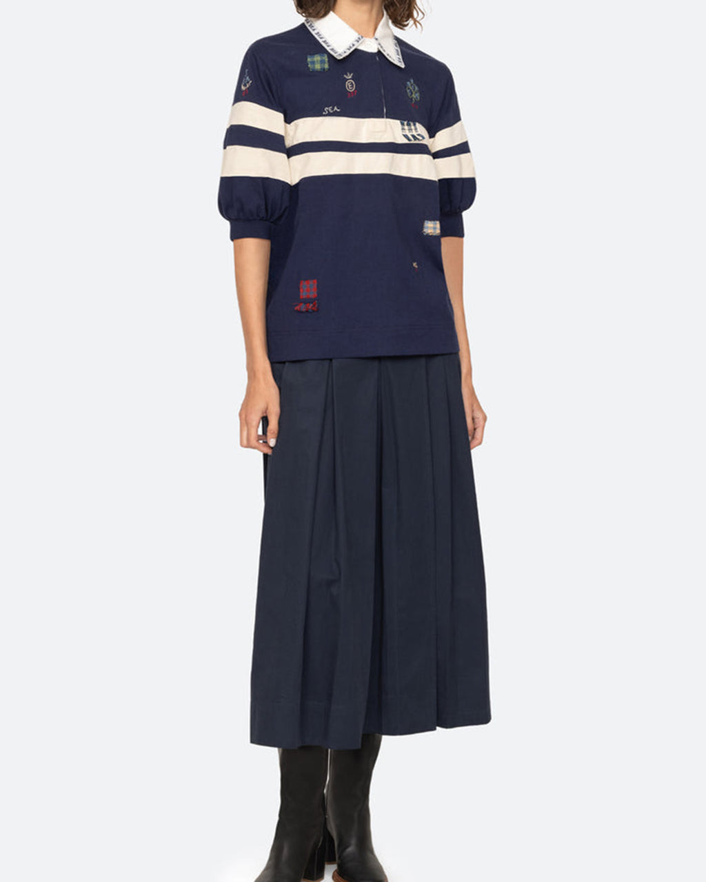 Claira Emb Rugby Shirt Multi