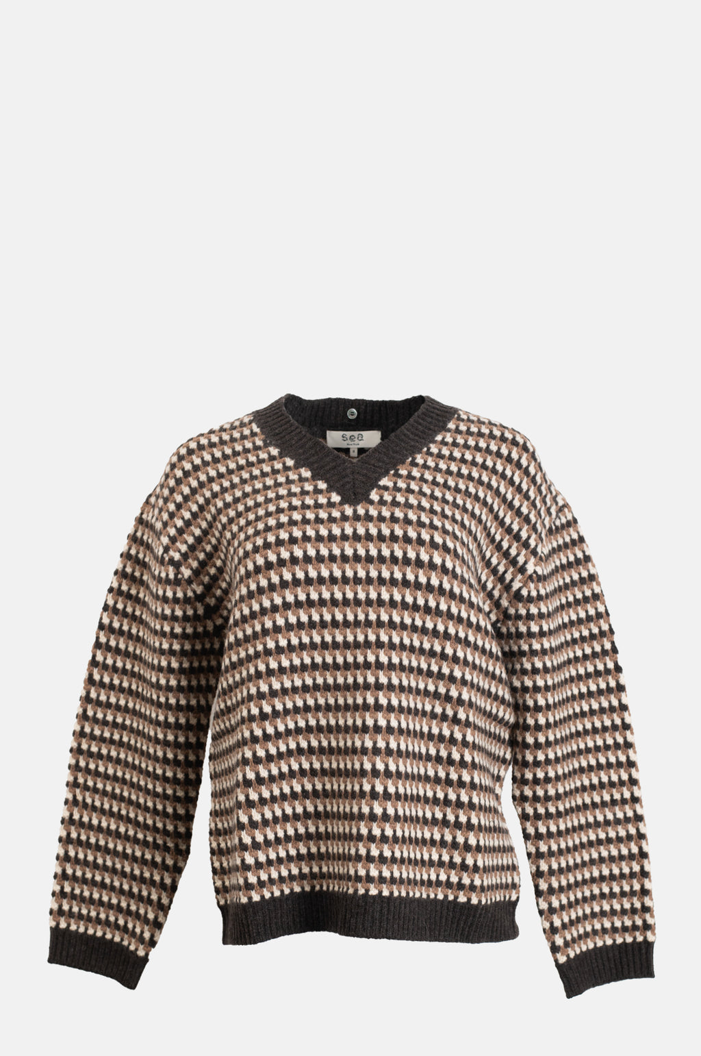 Declan V-Neck Sweater w/Scarf