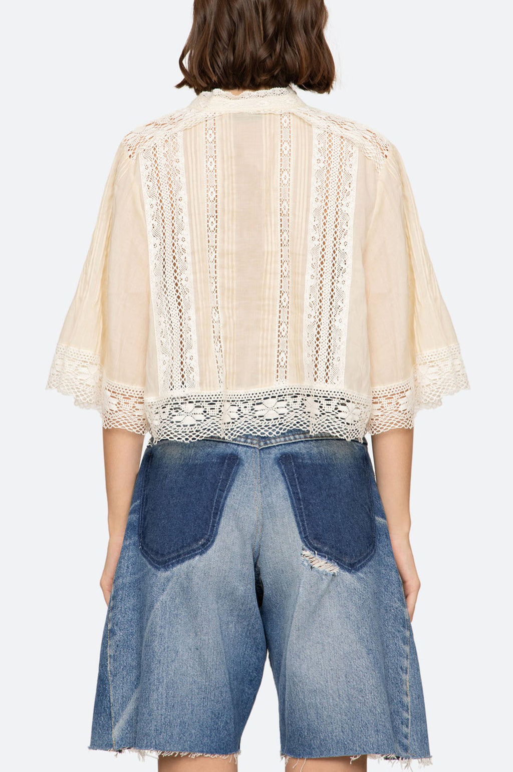 Pippa Solid S/Slv Top Cream