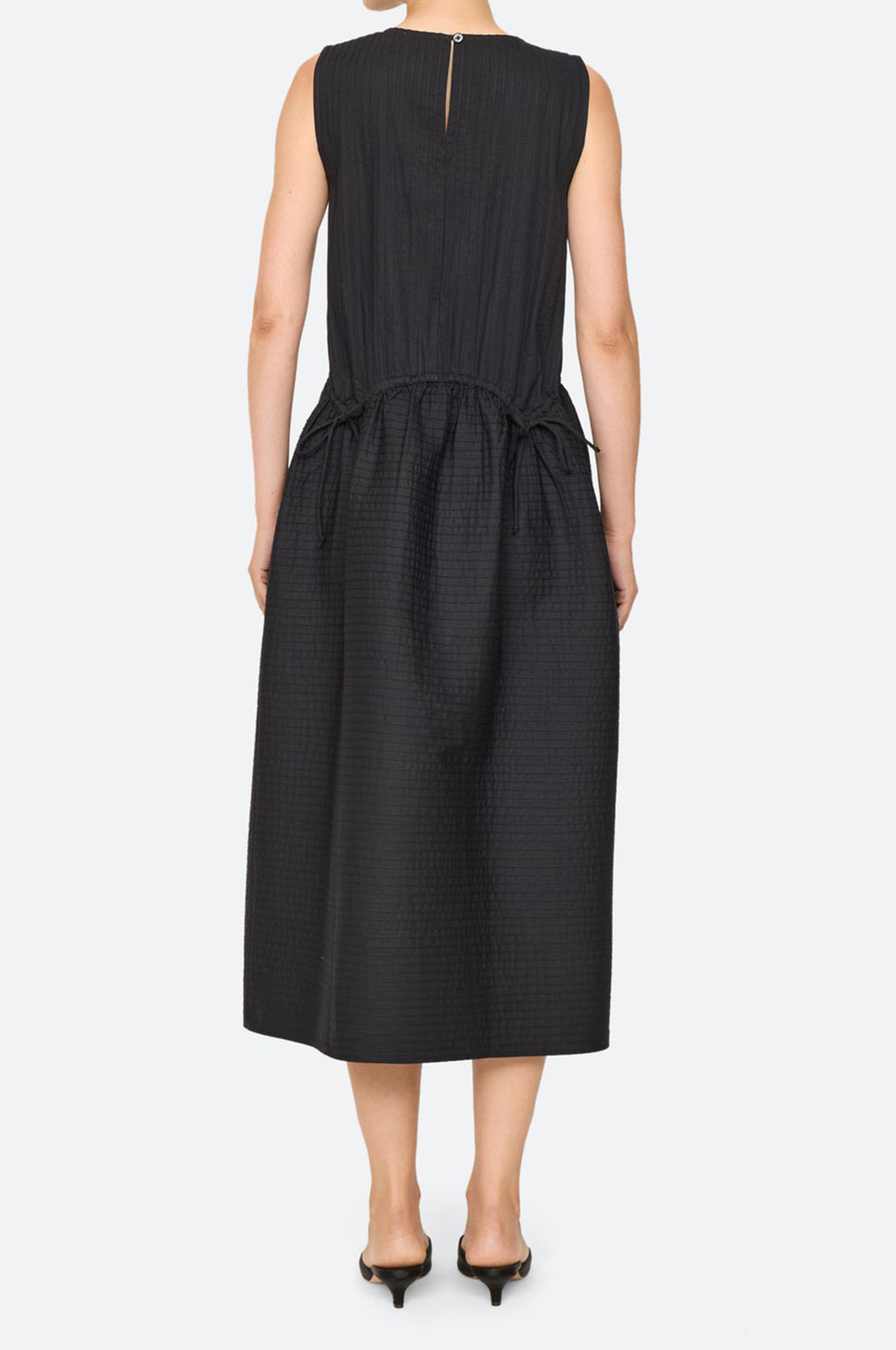 Roni Solid Slvless Dress Black