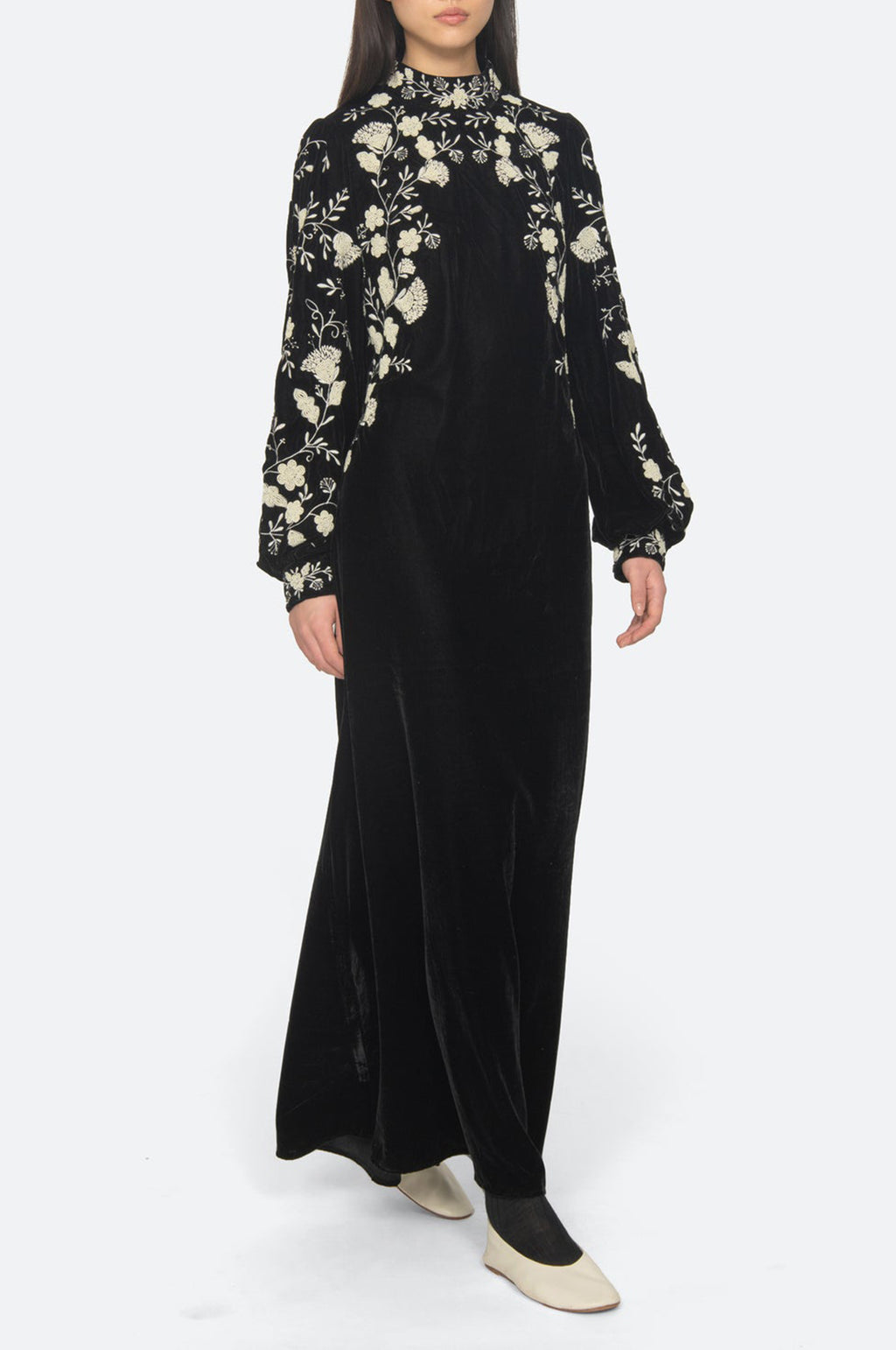 Shiloh Emb Maxi Dress Black