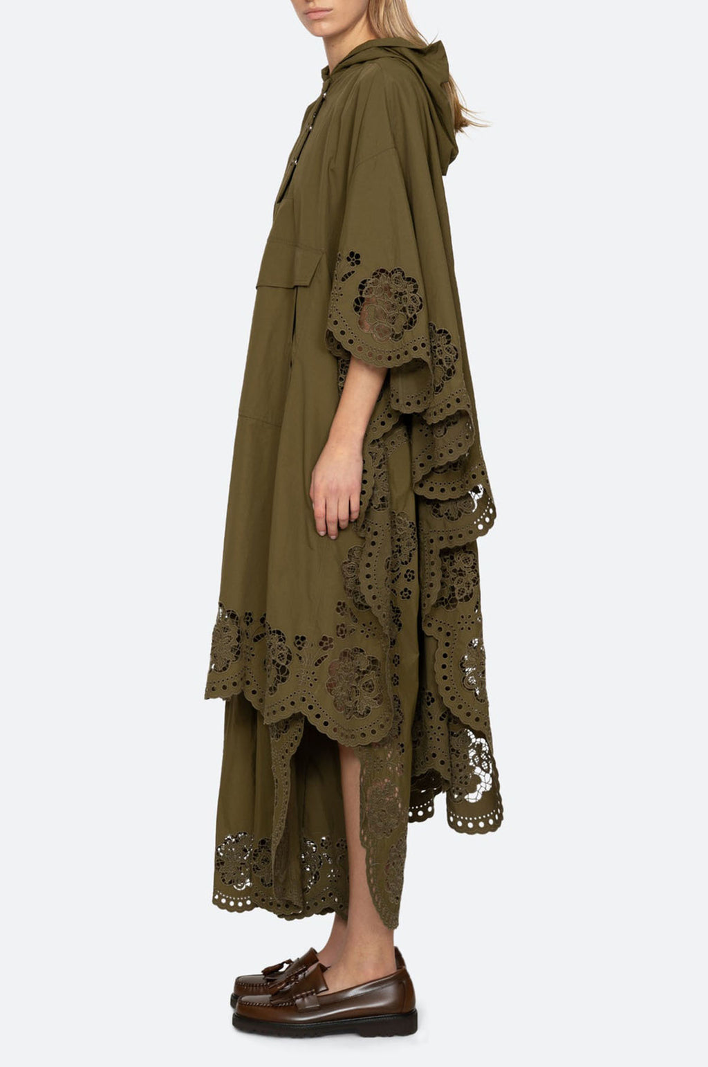 Vittoria Eyelet Anorak Olive
