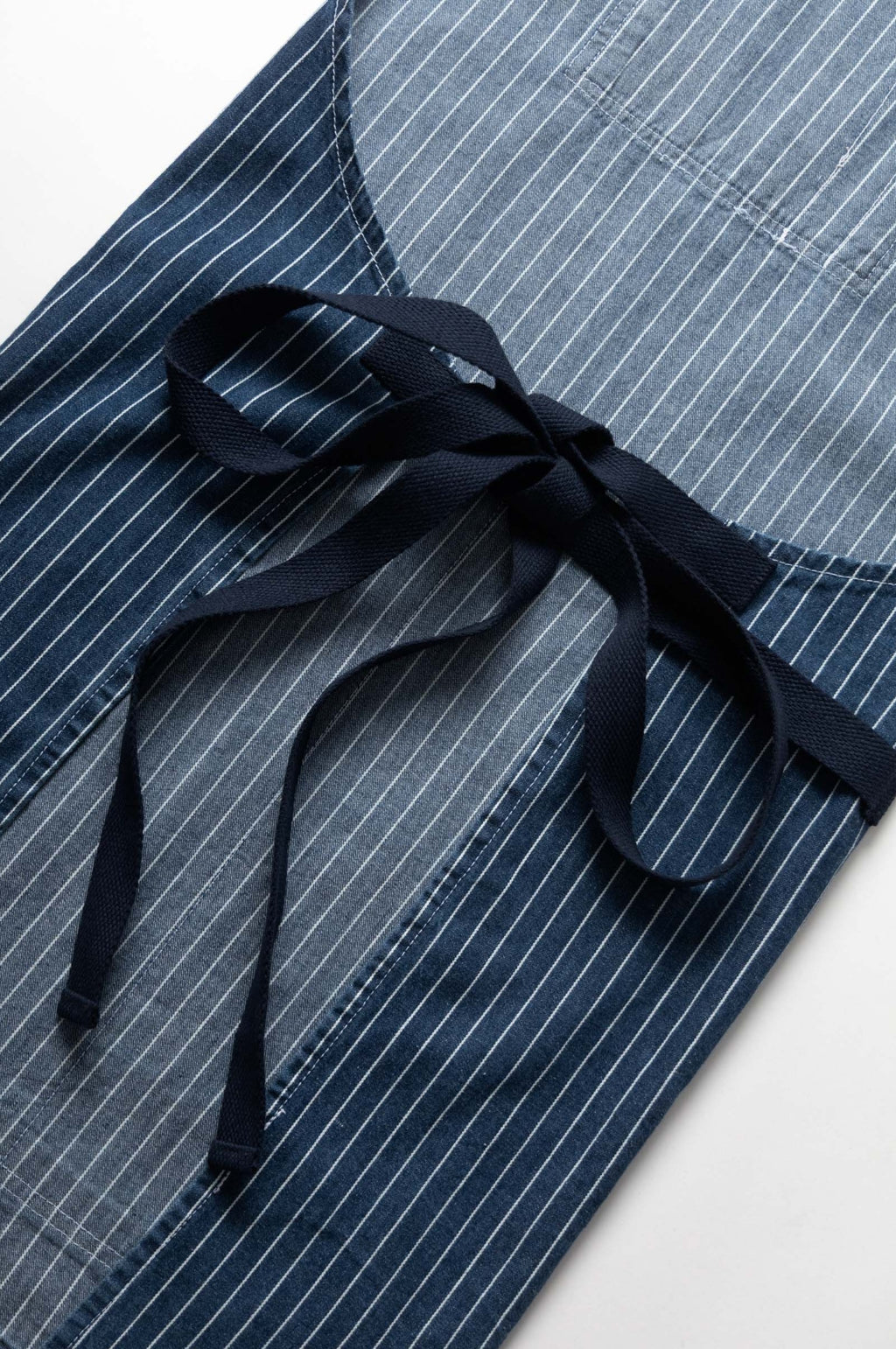 Pinstripe Denim Apron Indigo