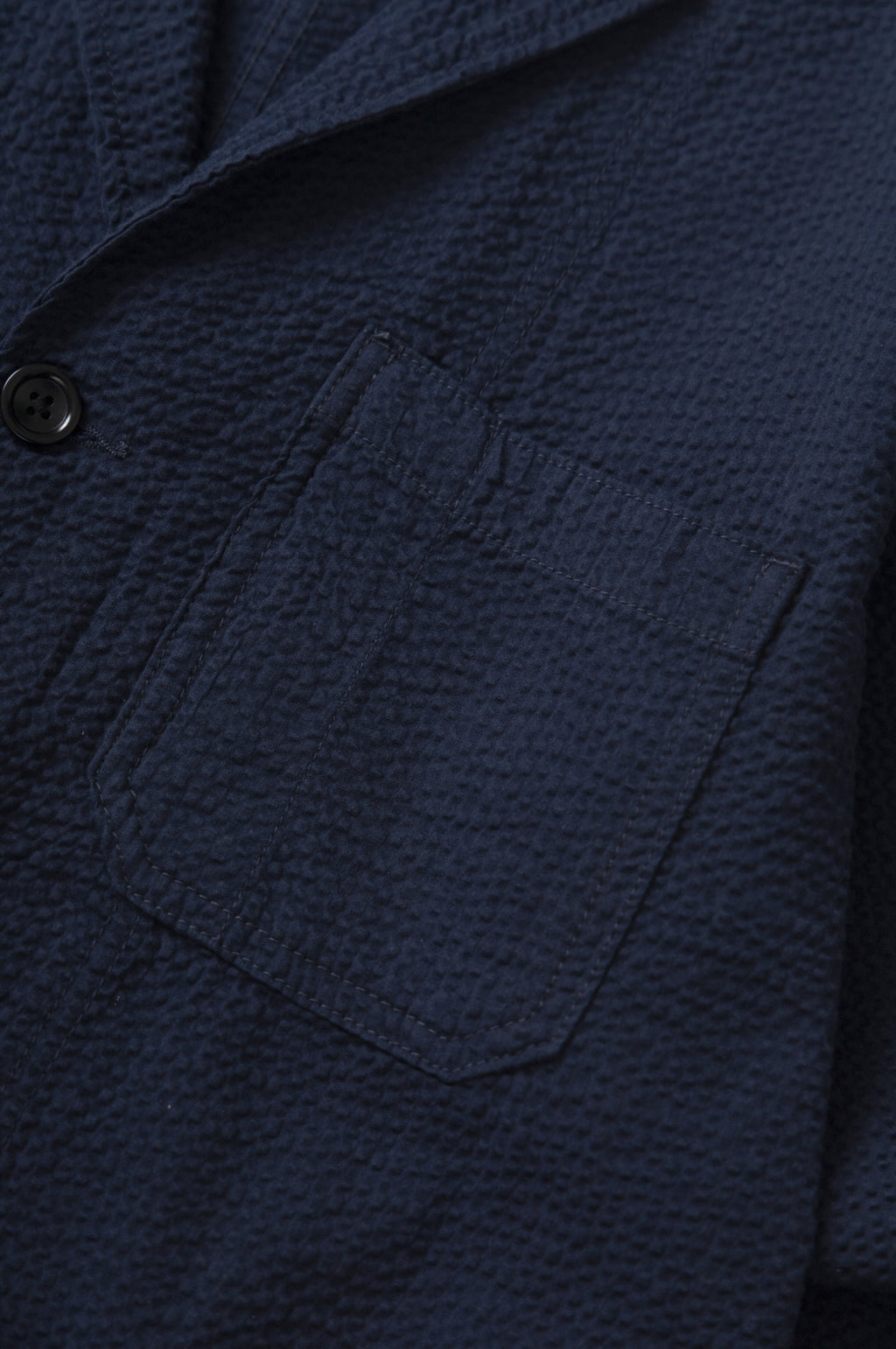 Seersucker Server Suit Jacket Dark Navy