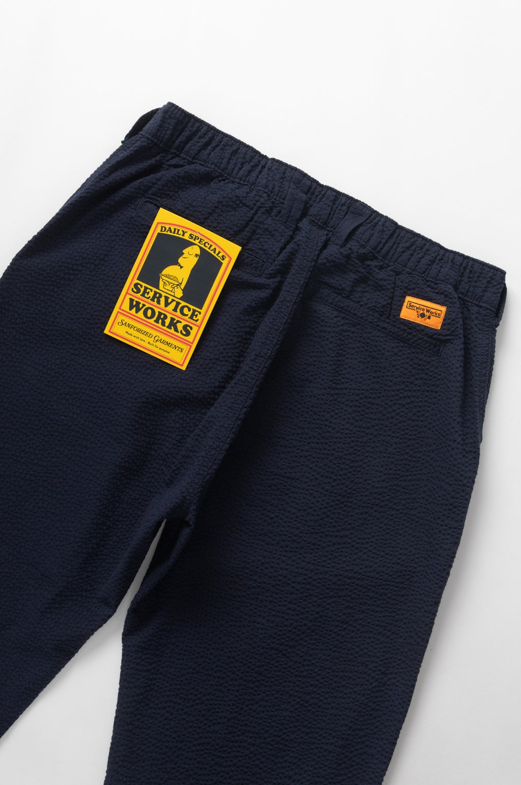 Seersucker Waiter Pants Dark Navy