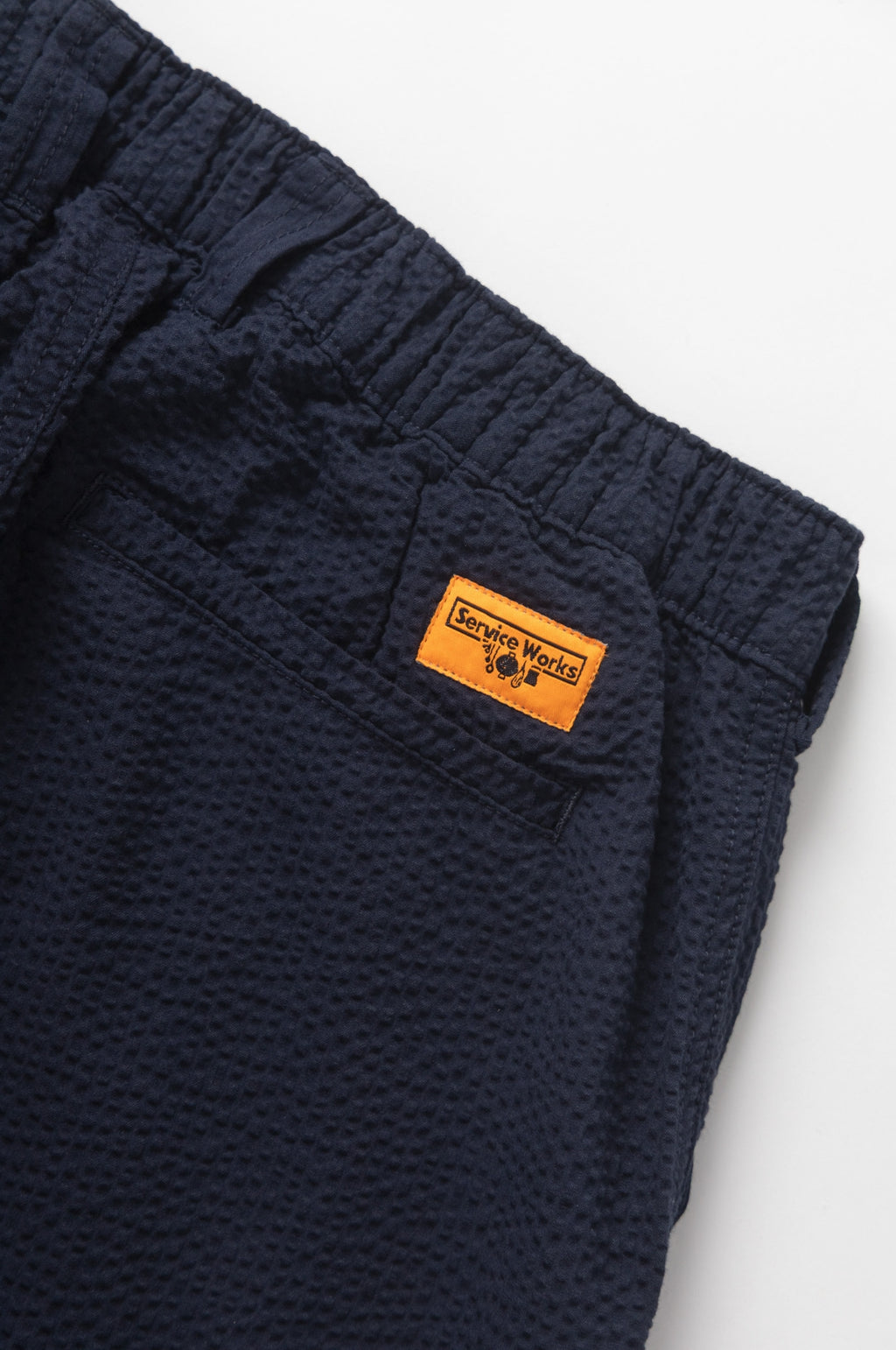 Seersucker Waiter Pants Dark Navy