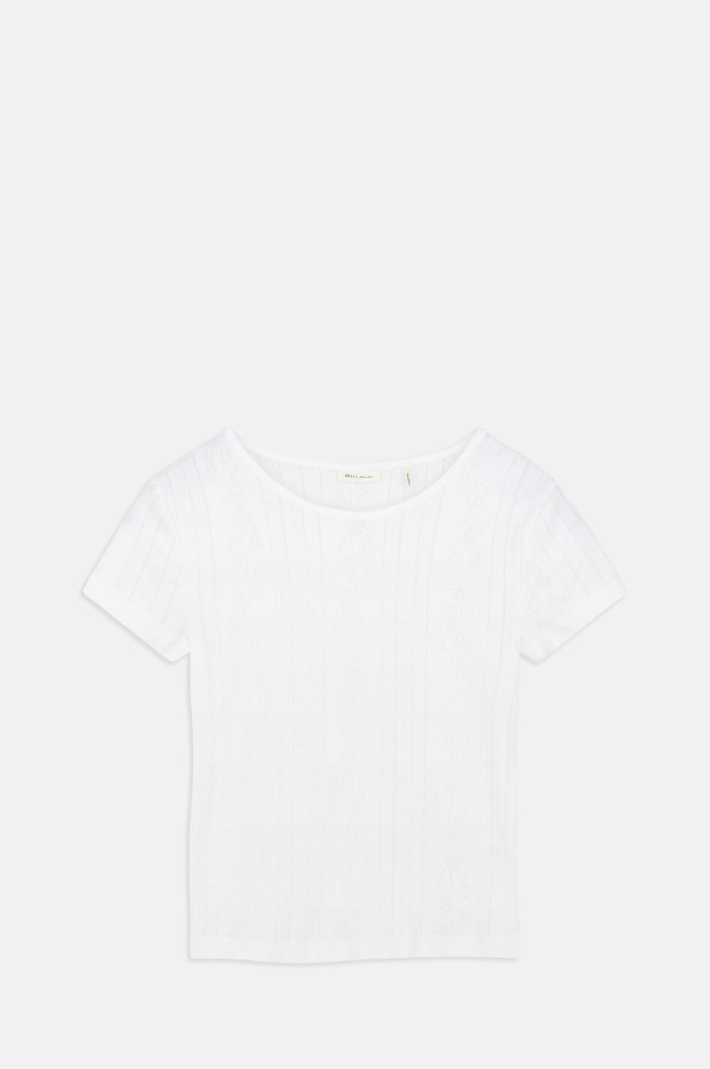 Skall Studio Anna Cap Sleeve Tee Optic White.