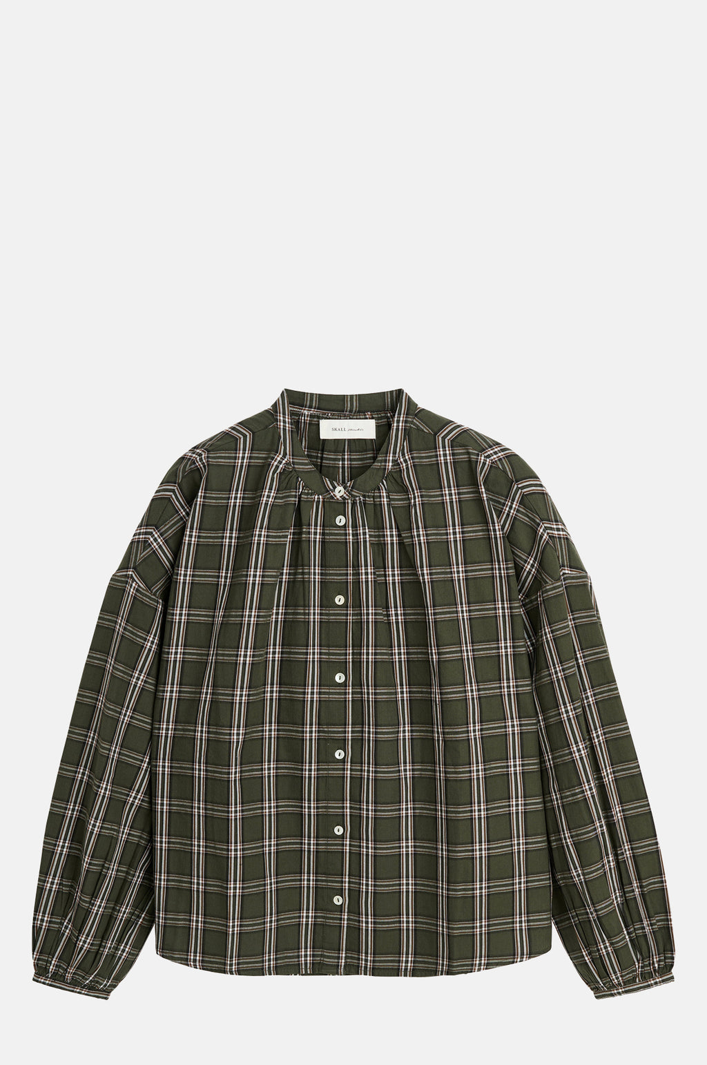 Skall Studio Cilla Shirt Green White Check.
