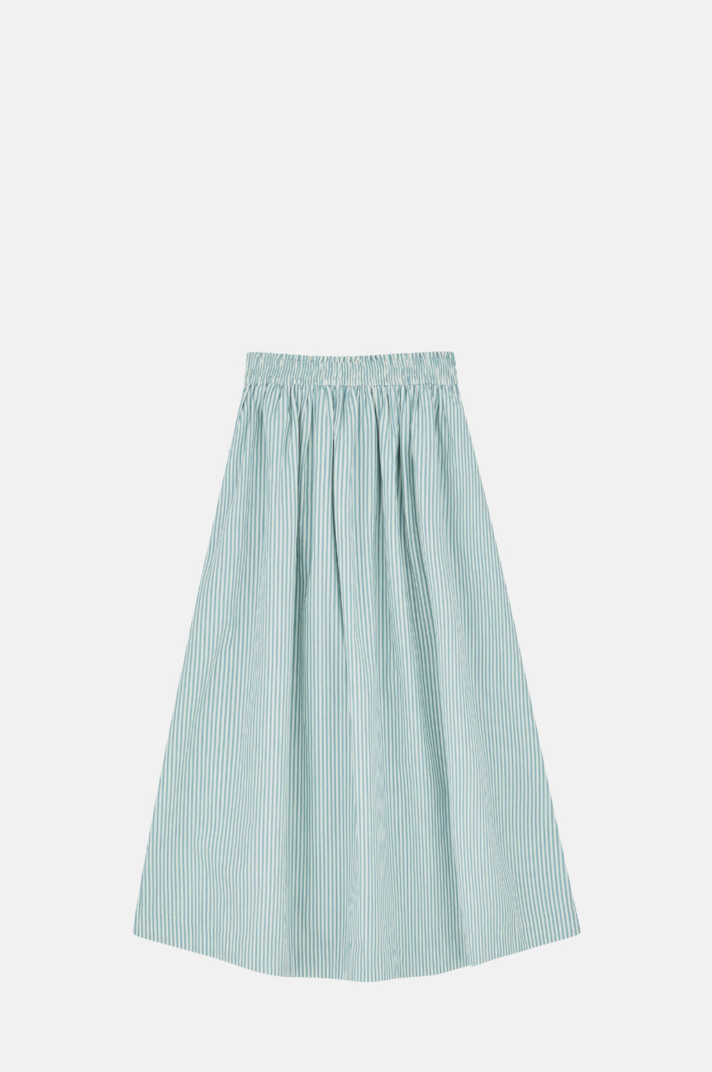 Skall Studio Dagny Skirt White Aqua Stripe.