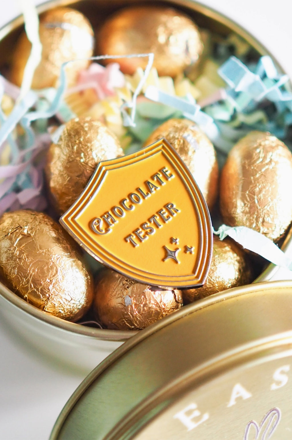 Chocolate Tester Enamel Badge