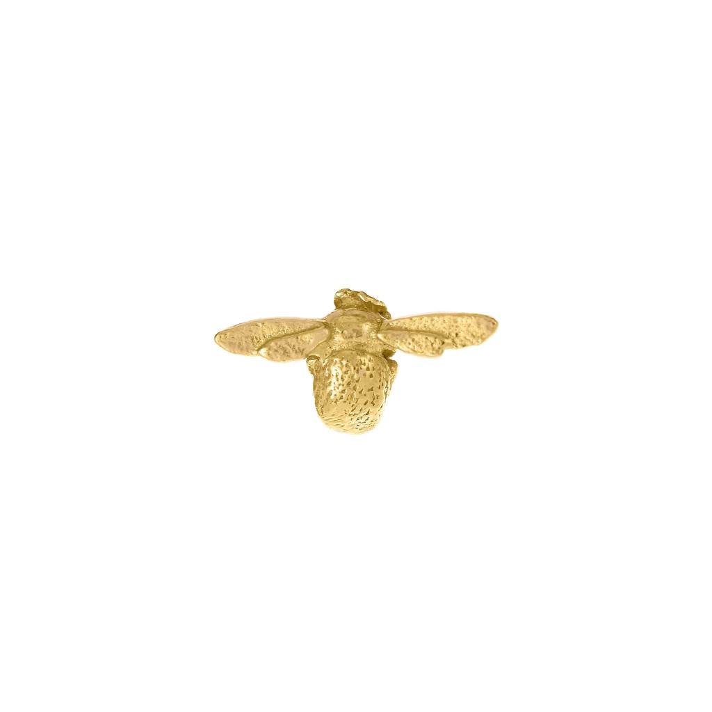 A.M. Itsy Bitsy Bee Single Stud Earring 18ct Solid Gold