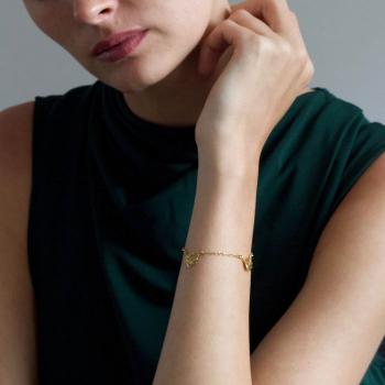 A.M. Three Feather Bracelet Silver