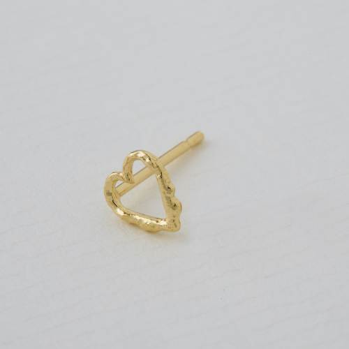 A.M. Teeny Tiny Heart Single Stud Earring 18ct Solid Gold