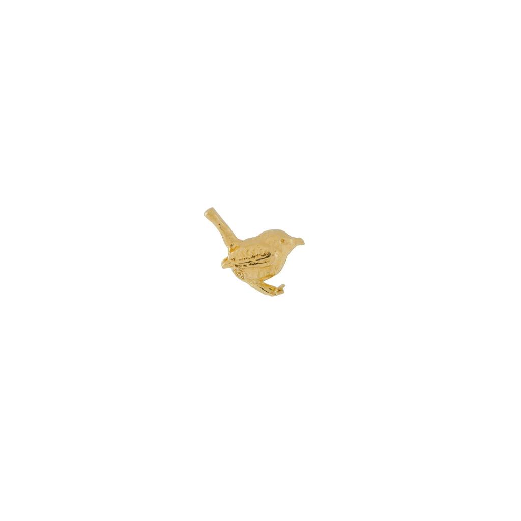 A.M. Teeny Tiny Wren Single Stud Earring 18ct Solid Gold