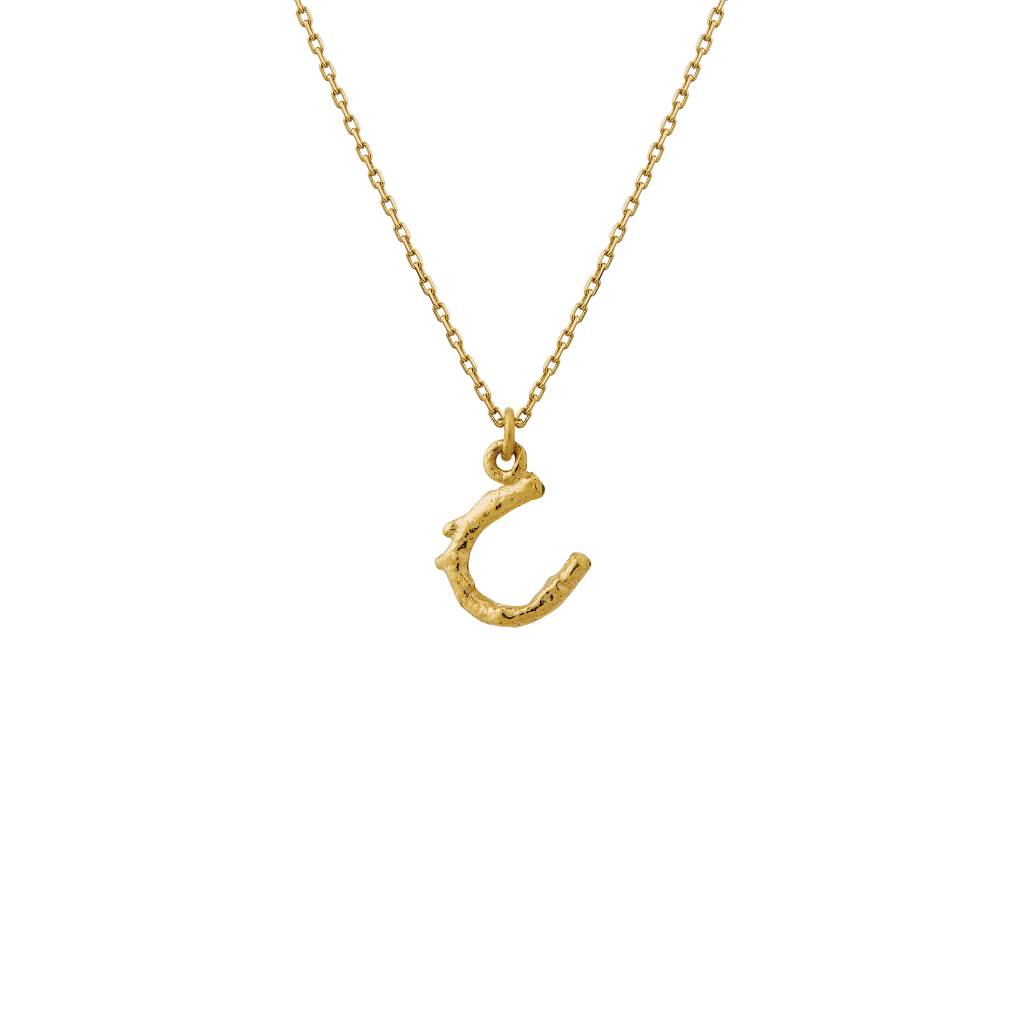 A.M. Teeny Tiny Horseshoe Necklace 18ct Solid Gold