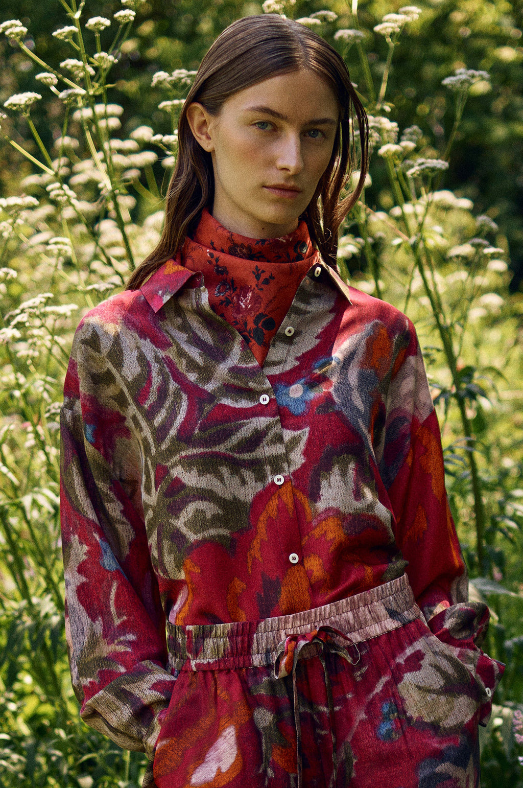 Light Ellen Scarf Red