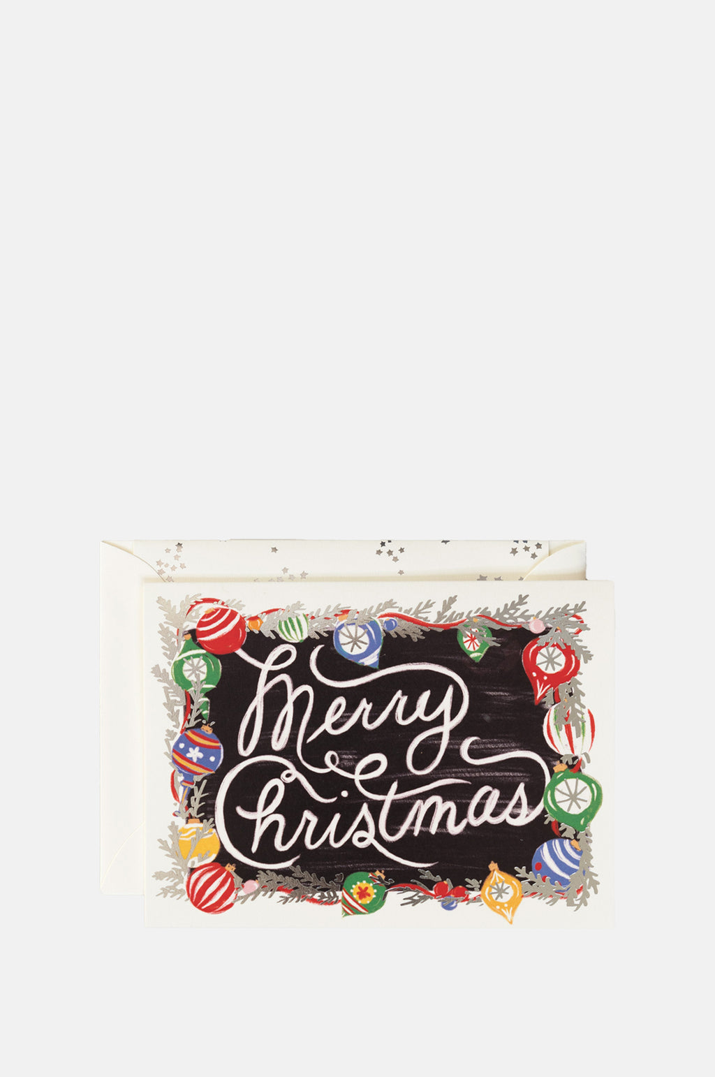 The First Snow Ornament Merry Christmas Holiday Greeting Card.