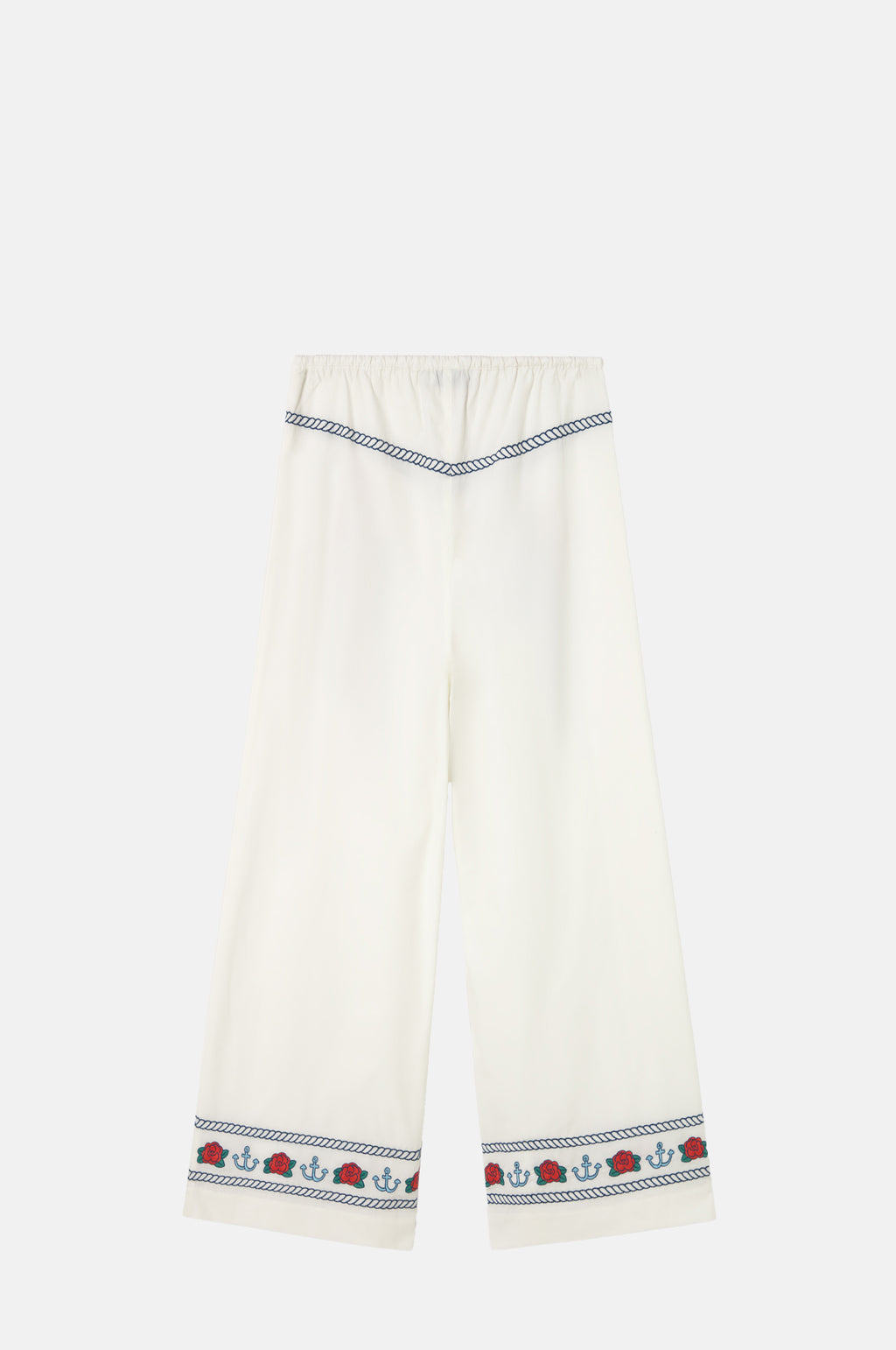 Embroidered Pants Off-White