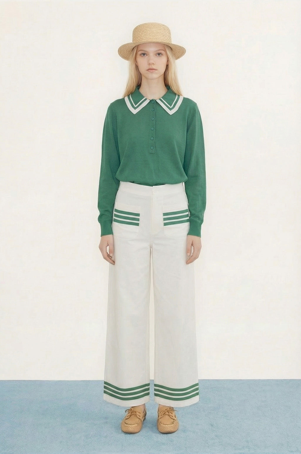 Frank Polo Sweater Dark Emerald