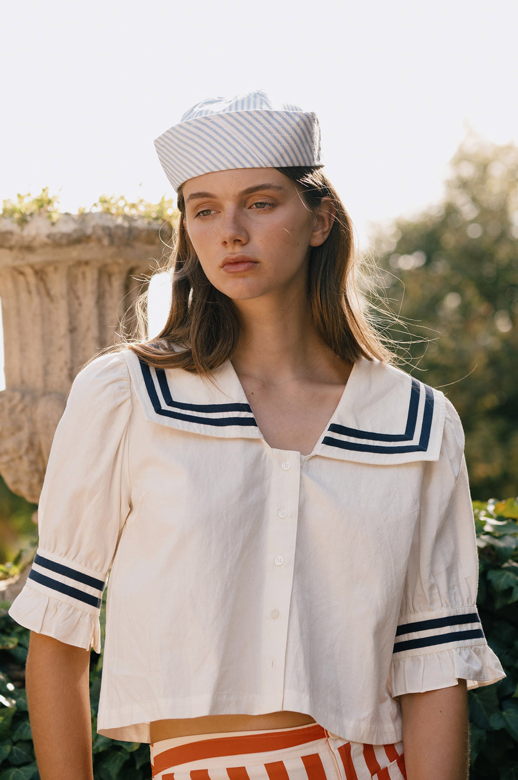 Stripes Blouse Off White