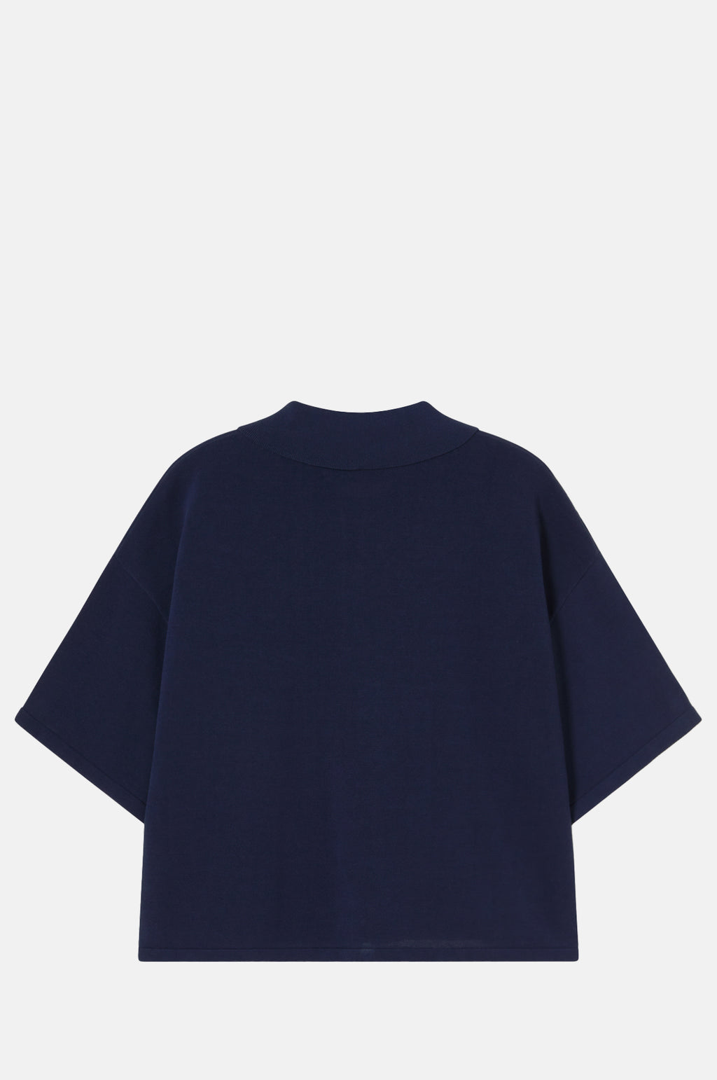 Swans Knitted Polo Navy