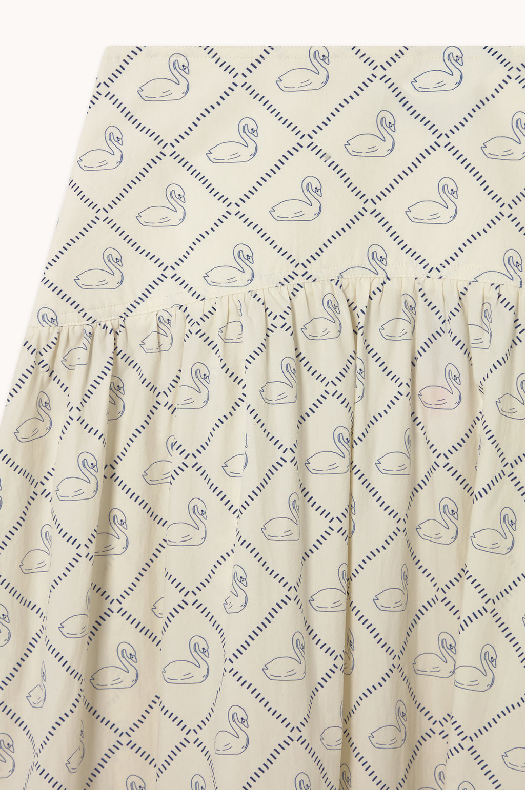 Swans Skirt Light Cream