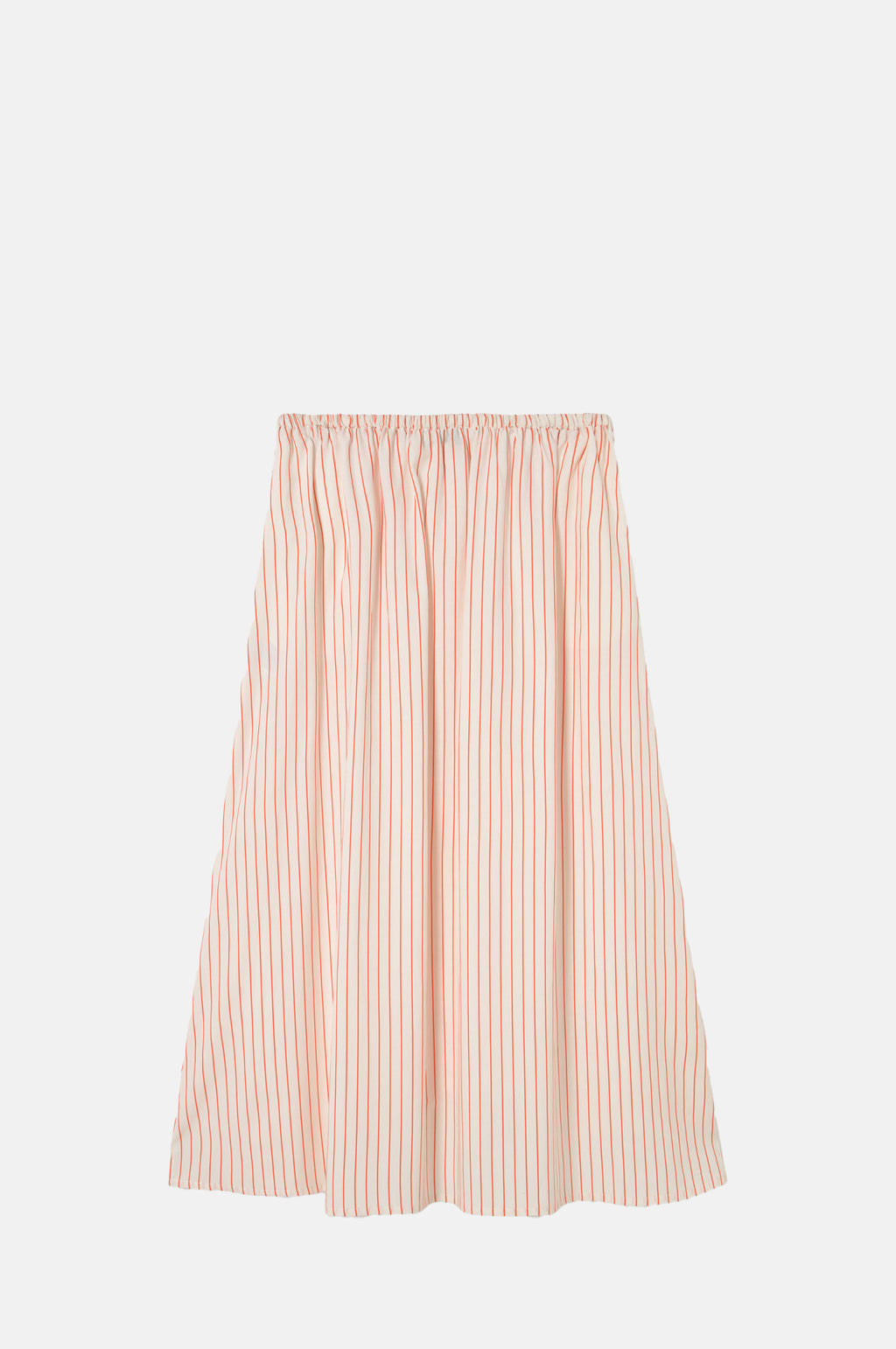 Thin Stripes Bow Skirt Off-White