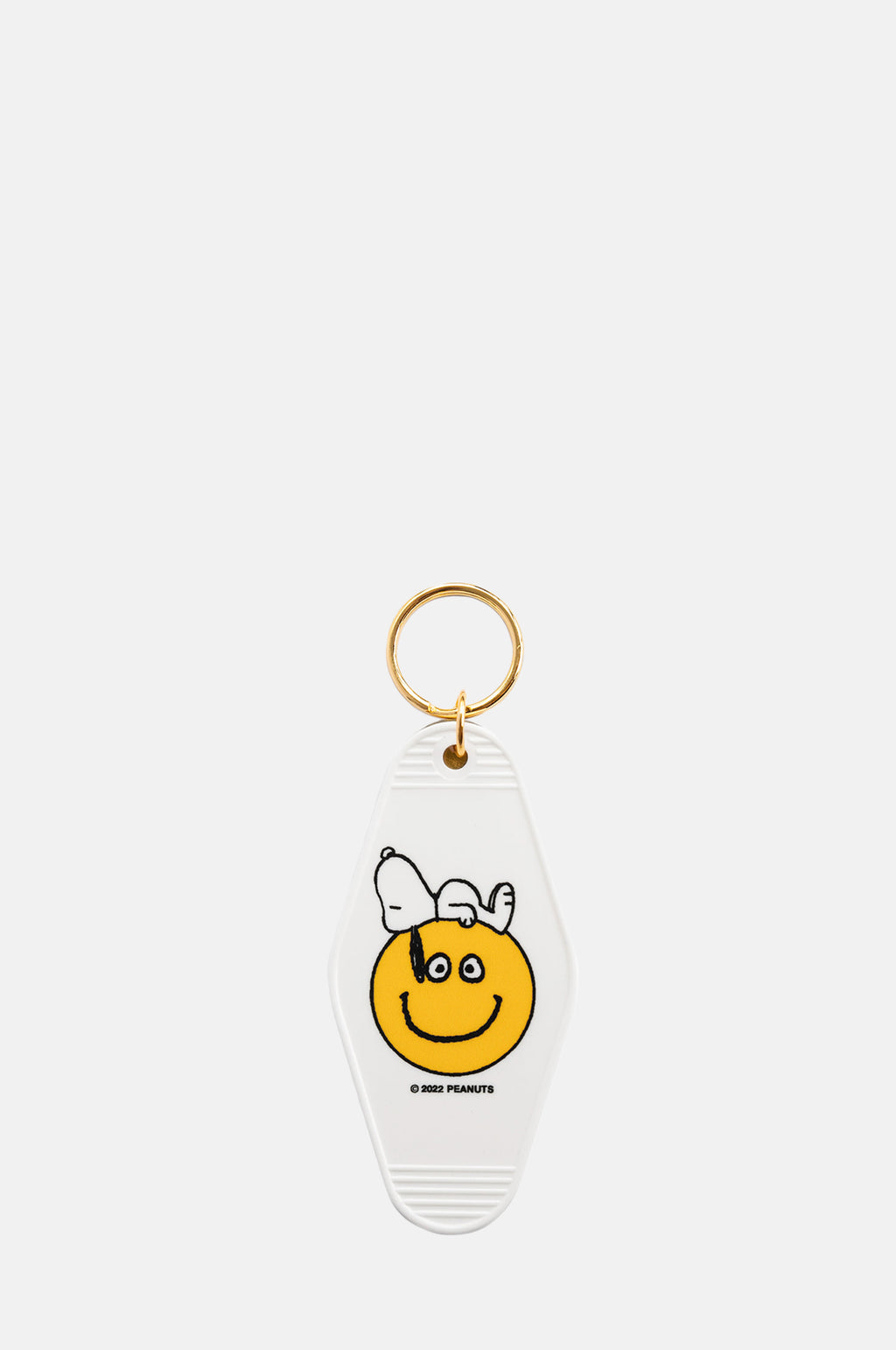 Three Potato Four Snoopy Smiley Key Tag.