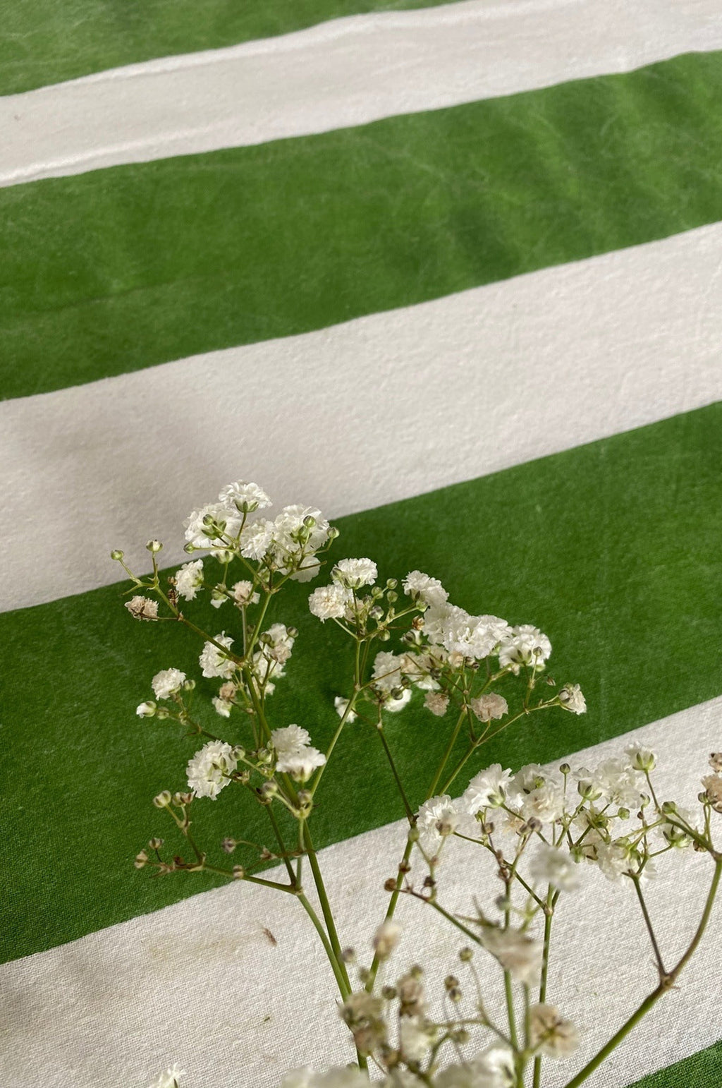 Green Stripe Tablecloth