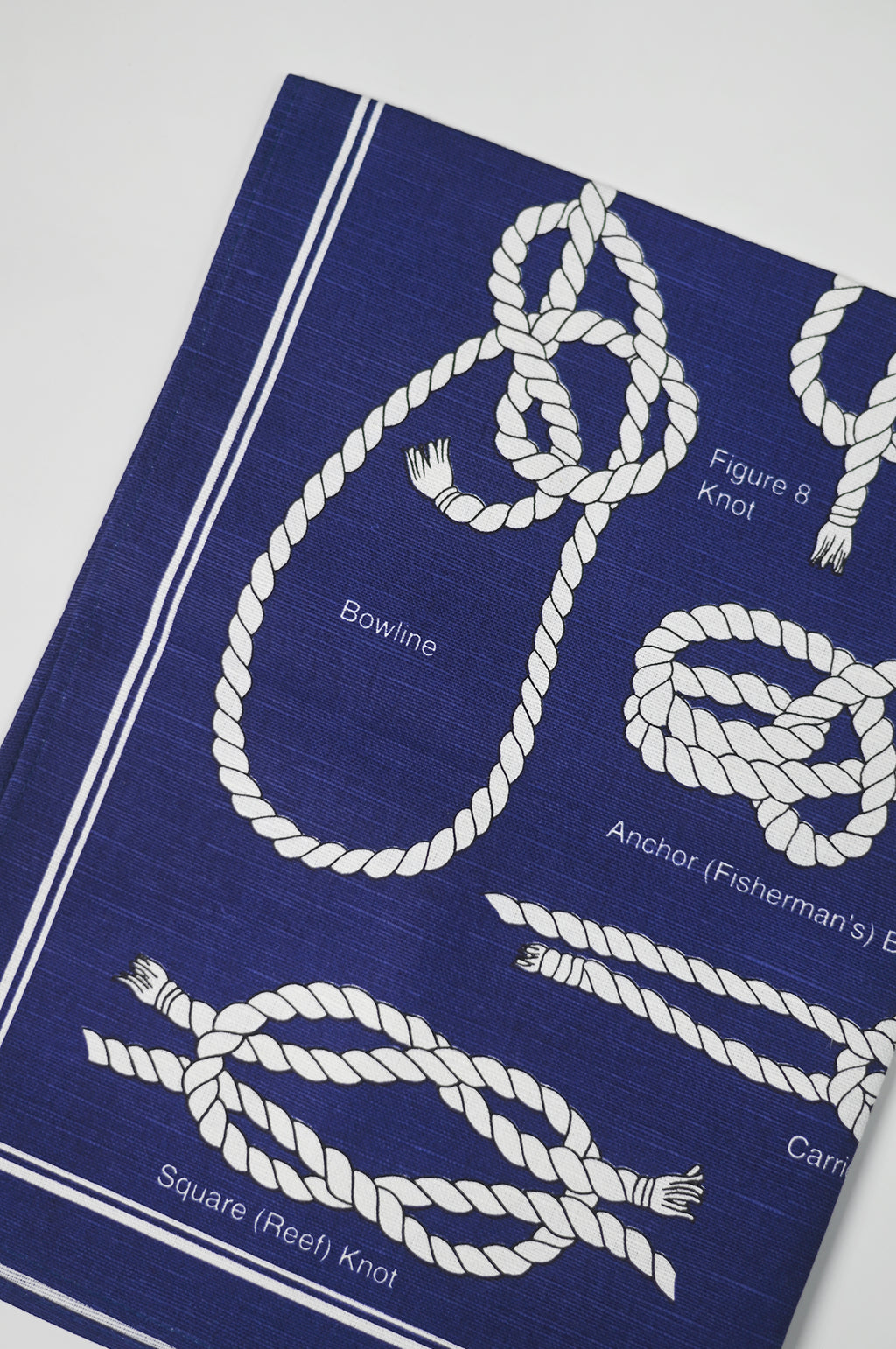 Knots Bends & Hitches Linen Cotton Tea Towel