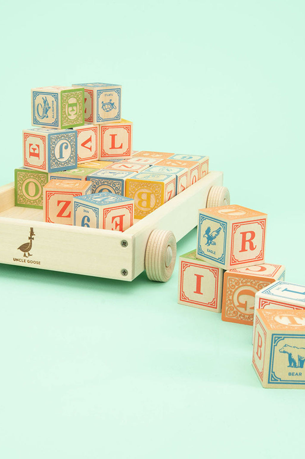 Classic ABC Blocks with Wagon