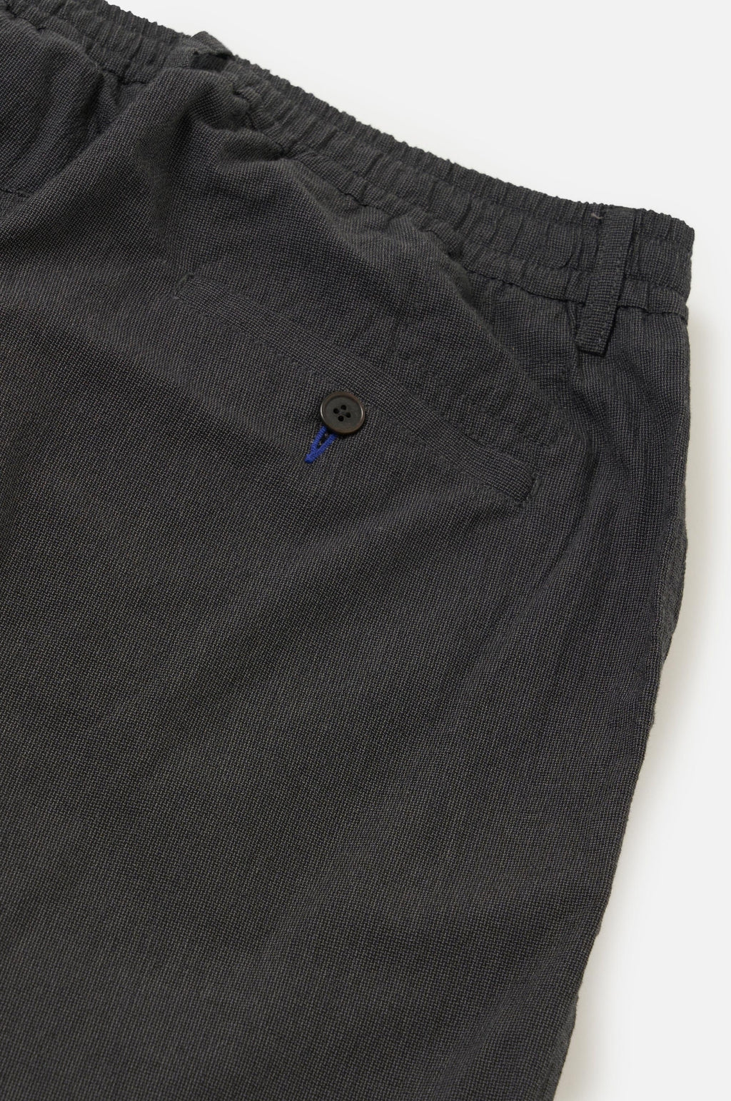 Pleated Track Pant Seattle Cotton Charcoal