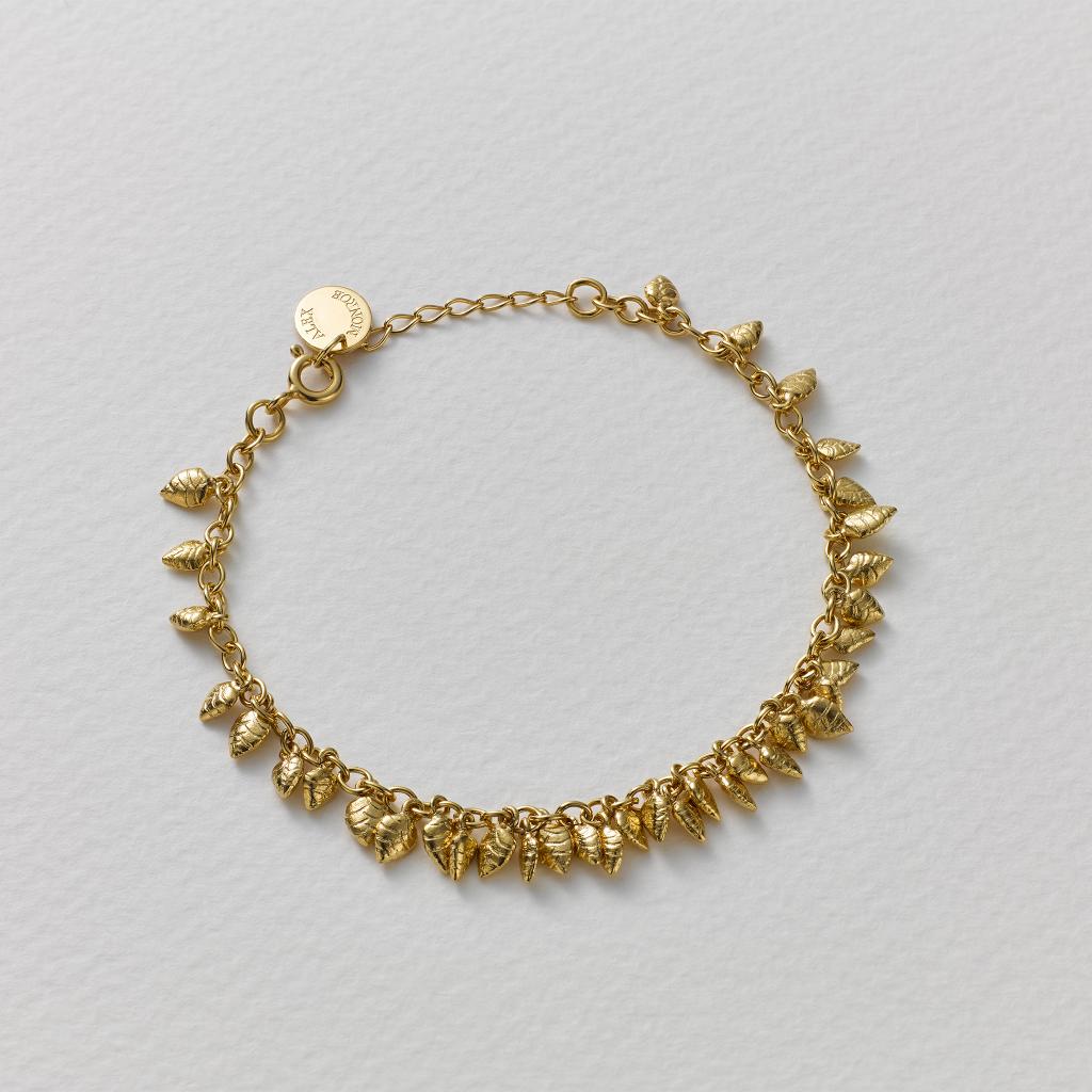 A.M. Quaking Grass Multi-Seed Bracelet Gold
