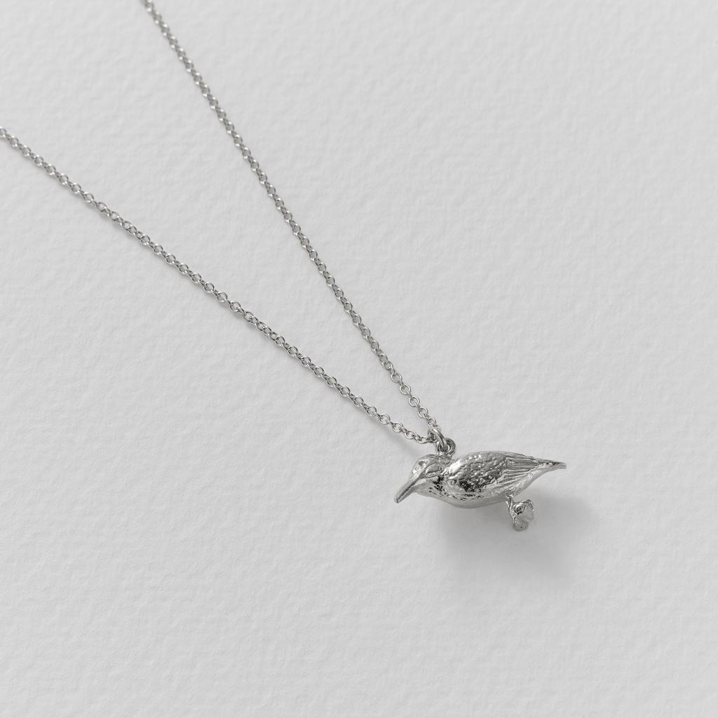 A.M. Kingfisher Necklace Silver