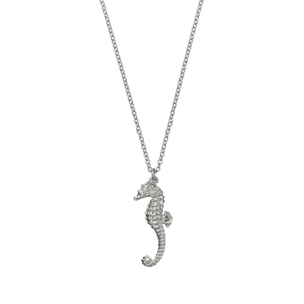 A.M. Seahorse Necklace Silver
