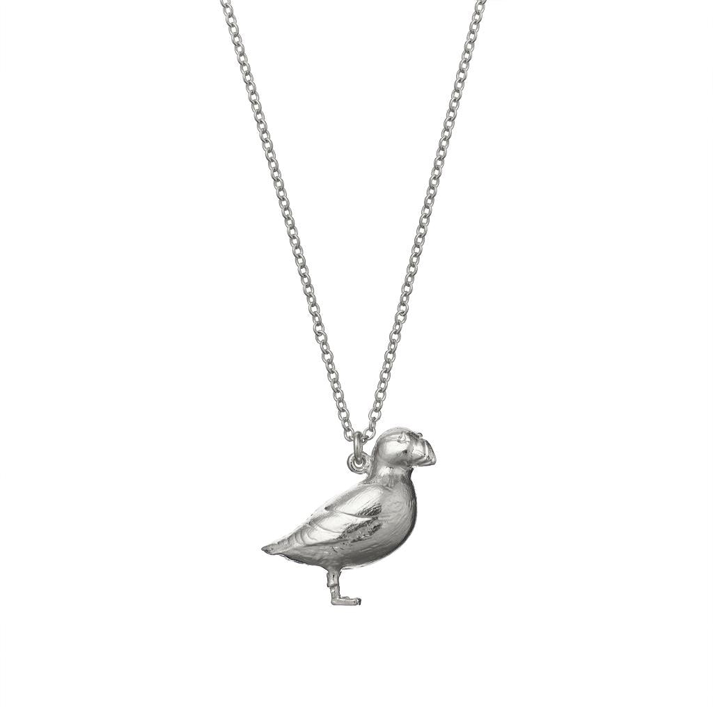 A.M. Puffin Necklace Silver