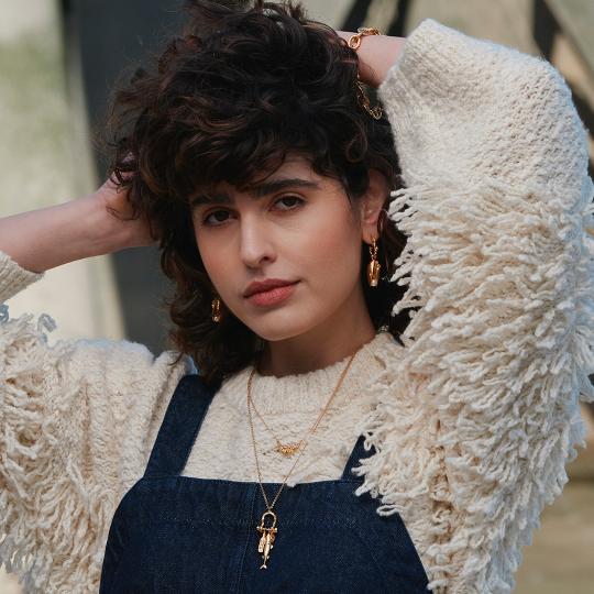 A.M. Limpet Cluster Inline Necklace Silver