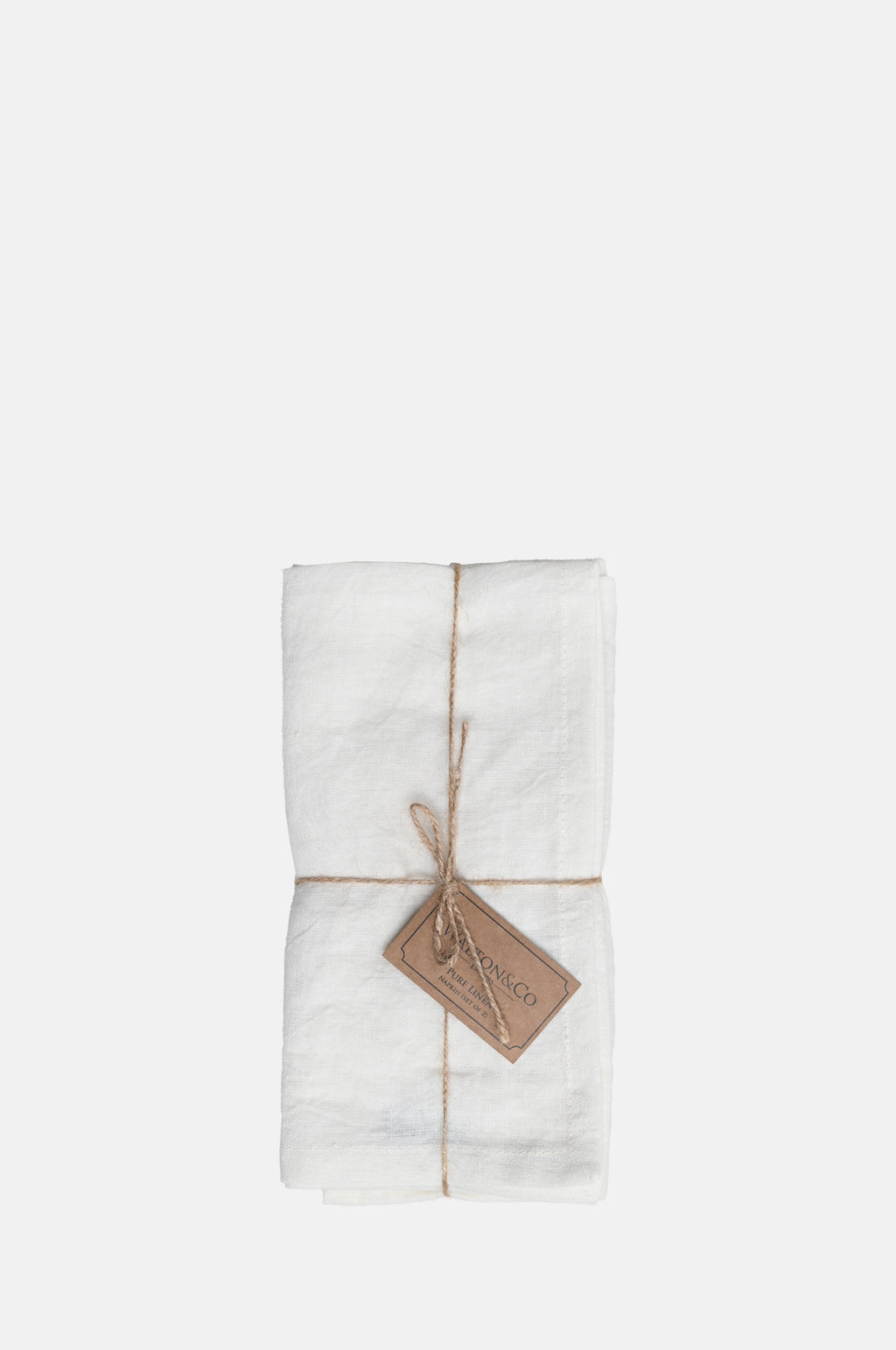 Walton and Co Pure Linen Napkin set of 2 Porcelain.