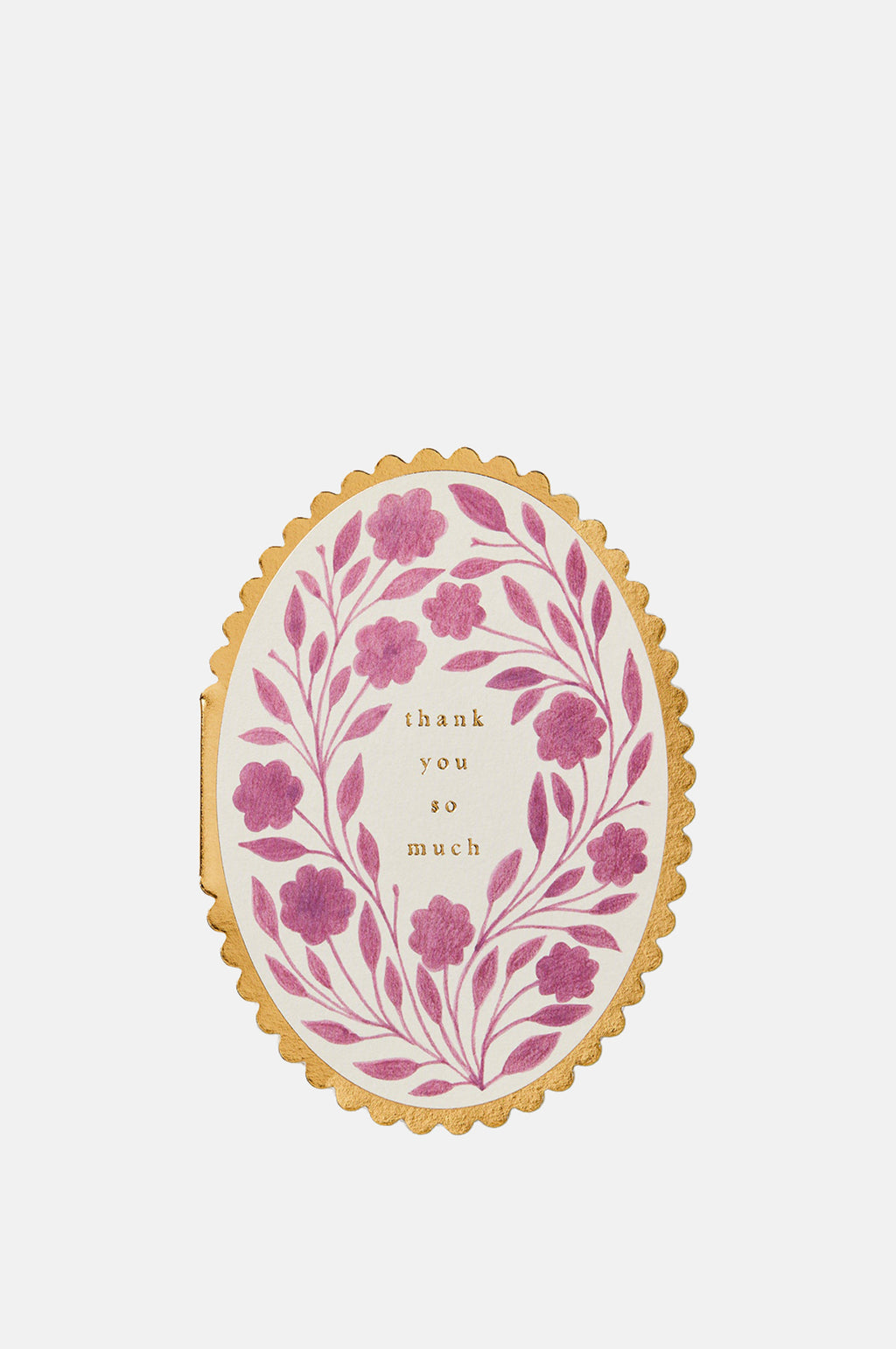 Wanderlust Paper Co Violet Flora Thank You So Much Card.