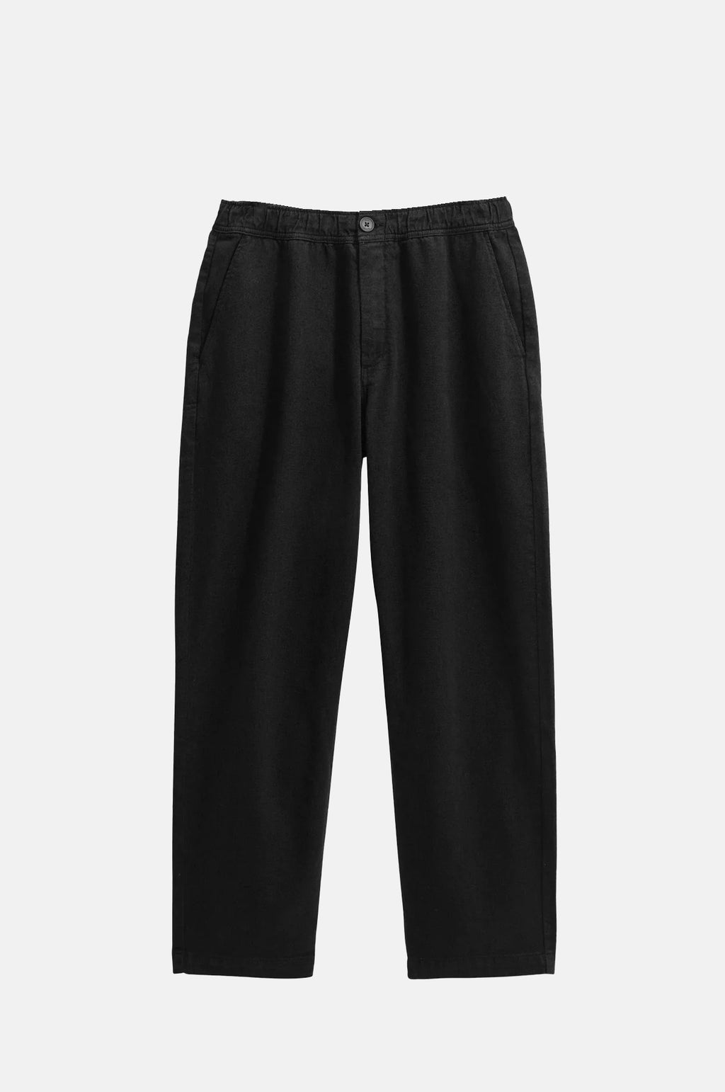 Wax London Kurt Trouser Organic Cotton Twill Black.