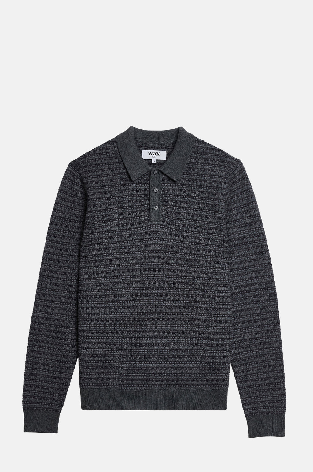 Wax London Oban L/S Polo Mini Geo Multi Grey.