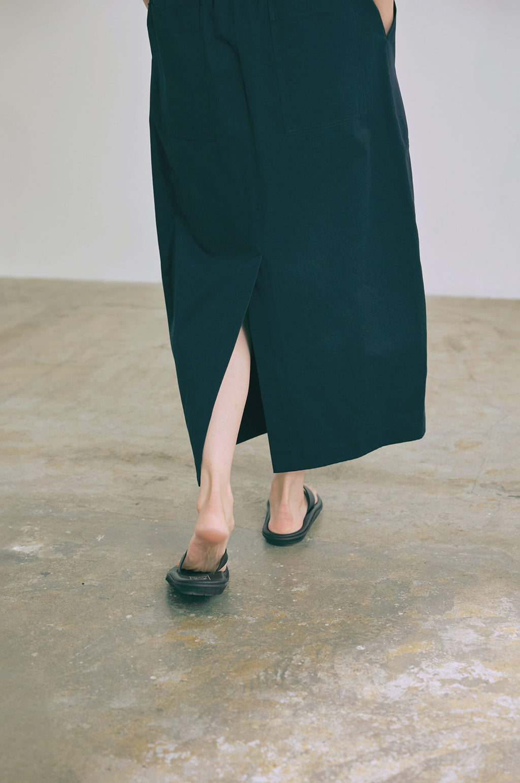 Shell Chino Skirt Navy