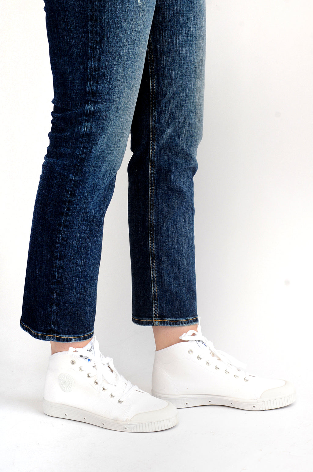 Original B2 Mid Top White Canvas Sneakers